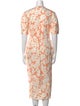 Lee Mathews Printed Midi Length Dress