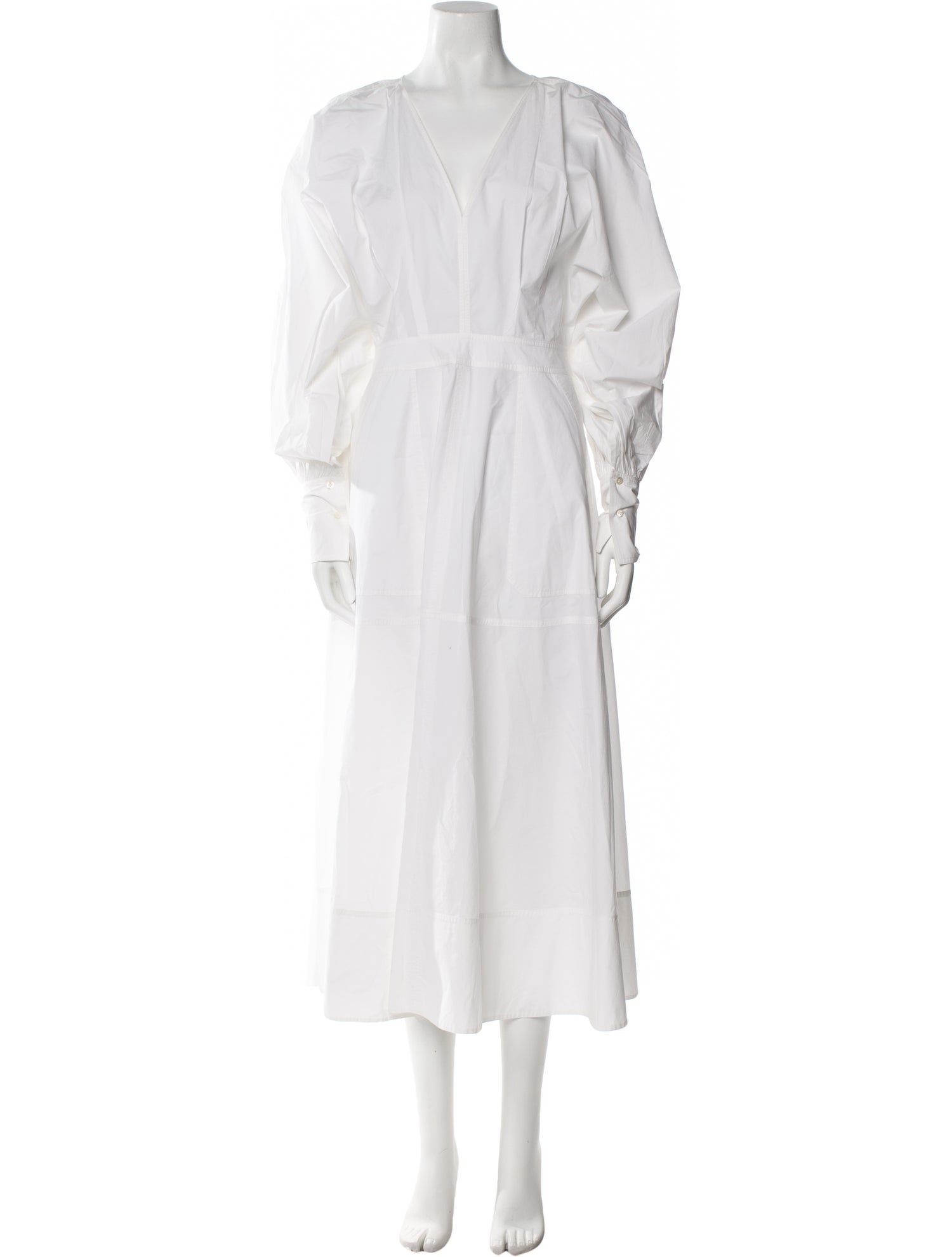 Lee Mathews V-Neck Long Dress