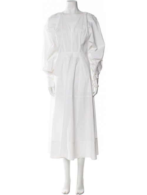 Lee Mathews V-Neck Long Dress