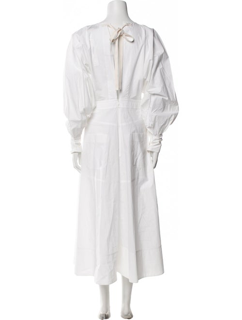 Lee Mathews V-Neck Long Dress