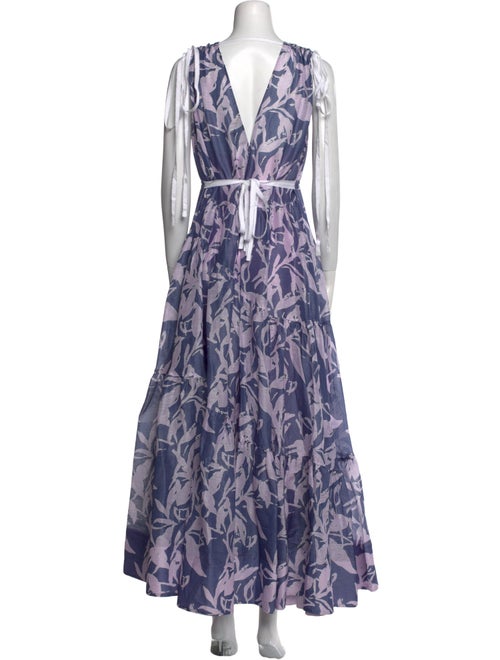 Lee Mathews Silk Long Dress