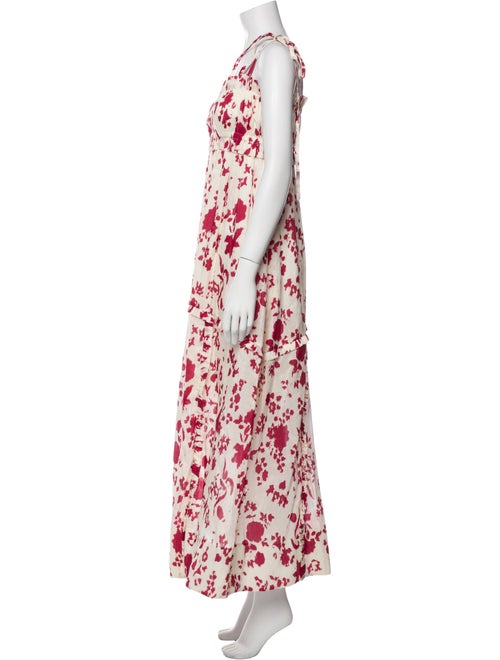 Lee Mathews Linen Long Dress