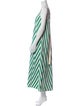 Lee Mathews Striped Long Dress