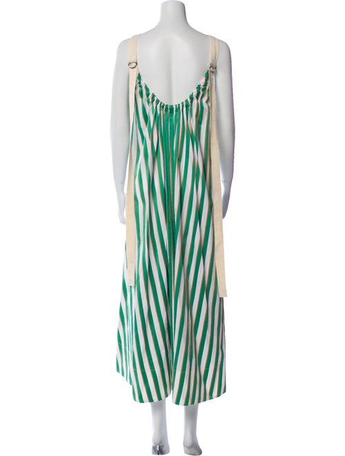 Lee Mathews Striped Long Dress