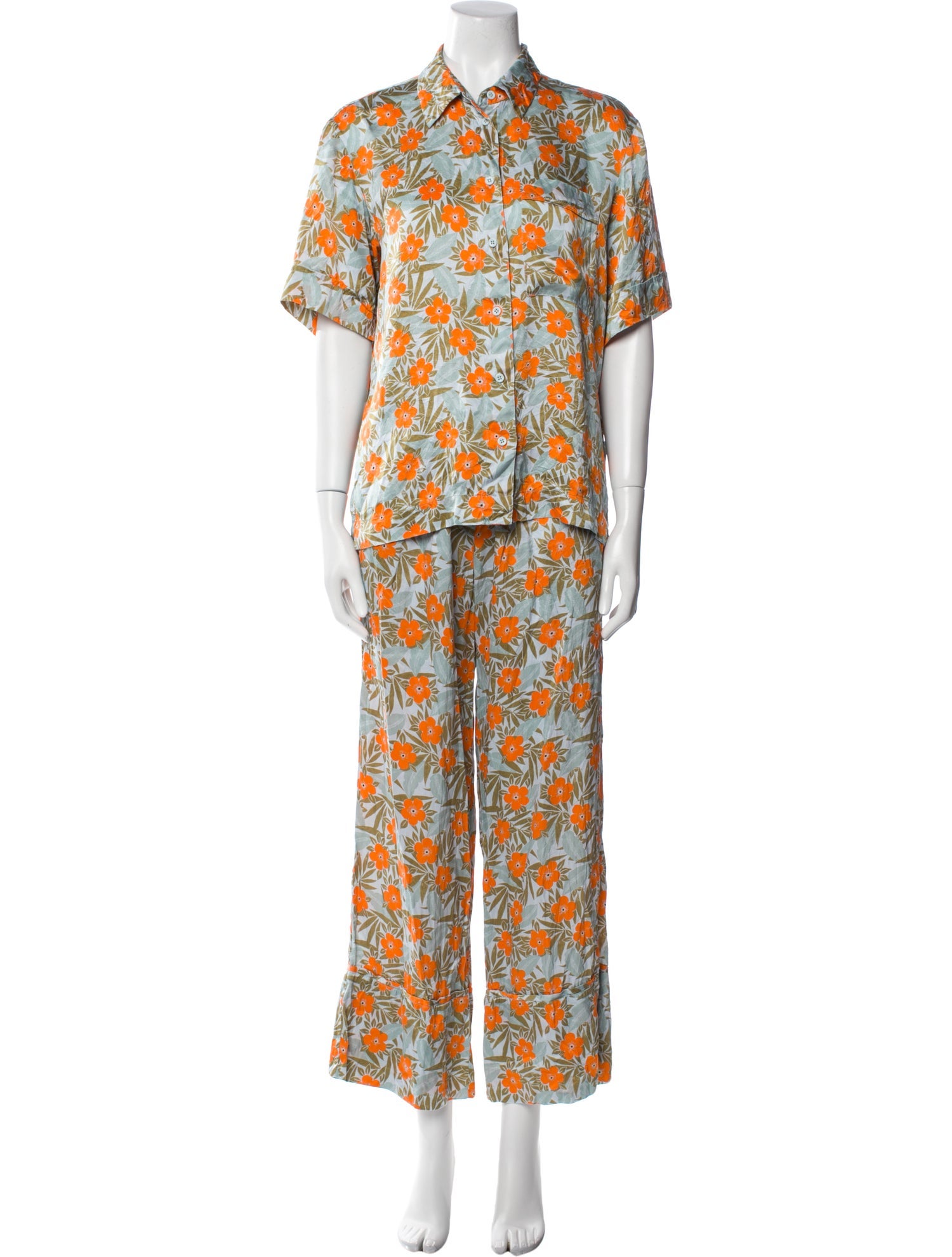 Lee Mathews Silk Printed Pant Set