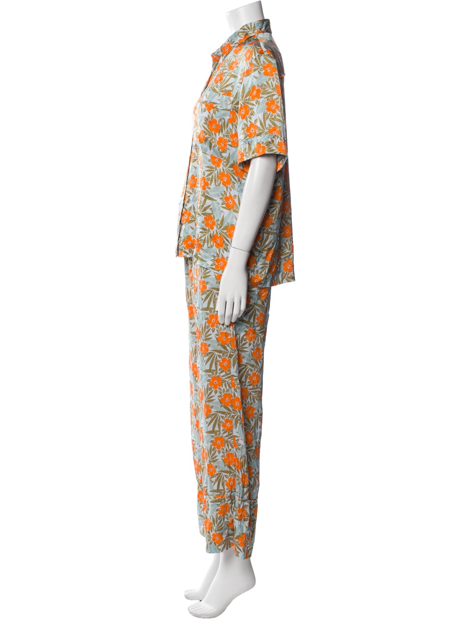 Lee Mathews Silk Printed Pant Set