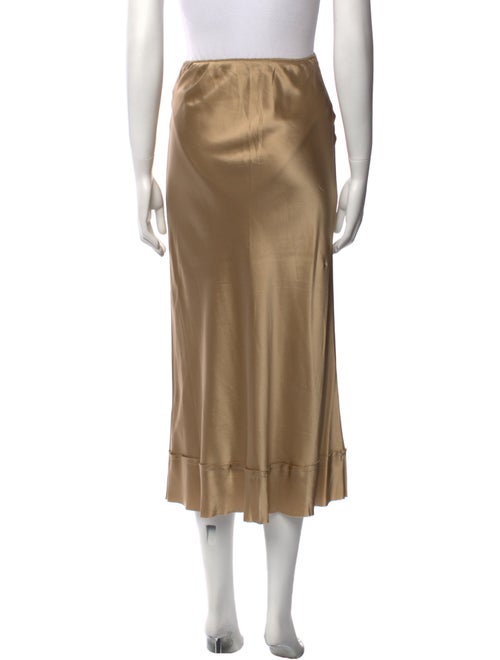 Lee Mathews Silk Midi Length Skirt