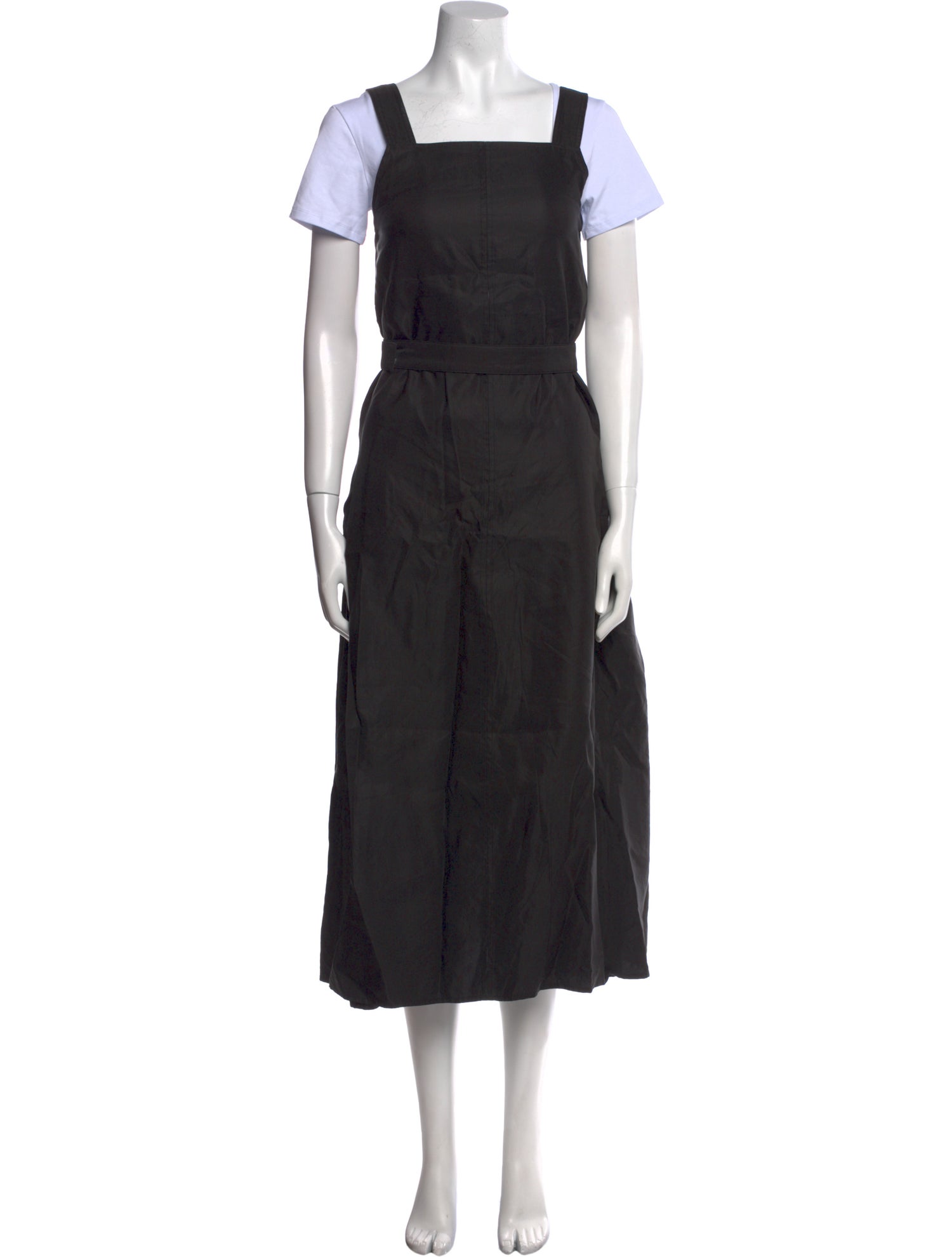 Lee Mathews Square Neckline Long Dress