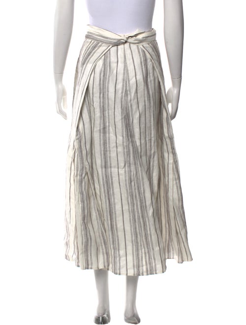 Lee Mathews Striped Midi Length Skirt