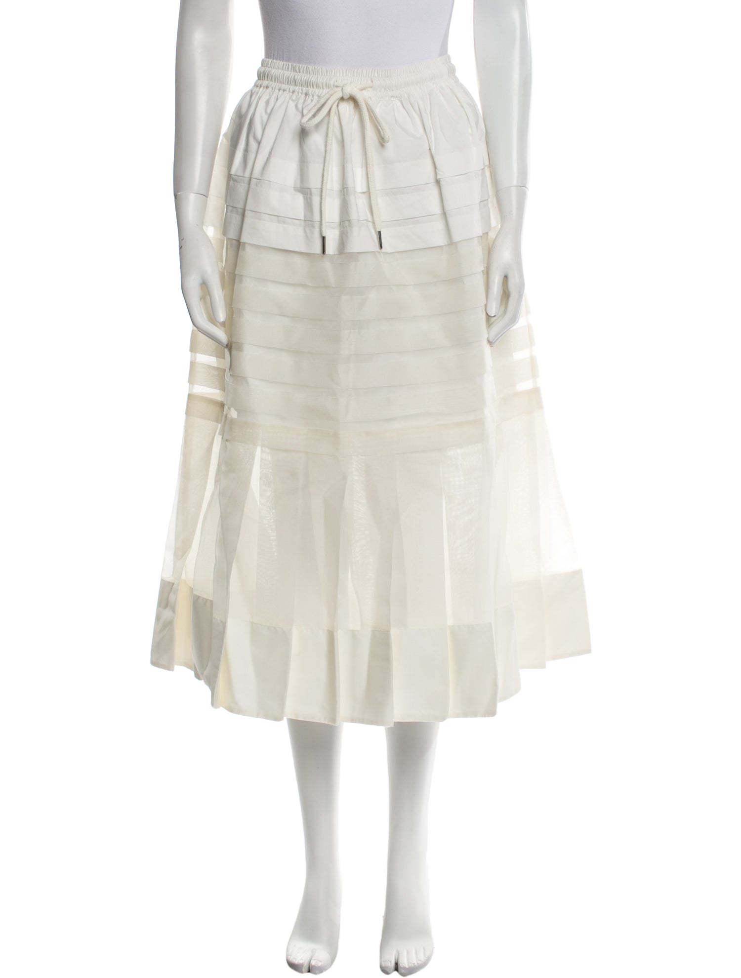 Lee Mathews Silk Midi Length Skirt w/ Tags