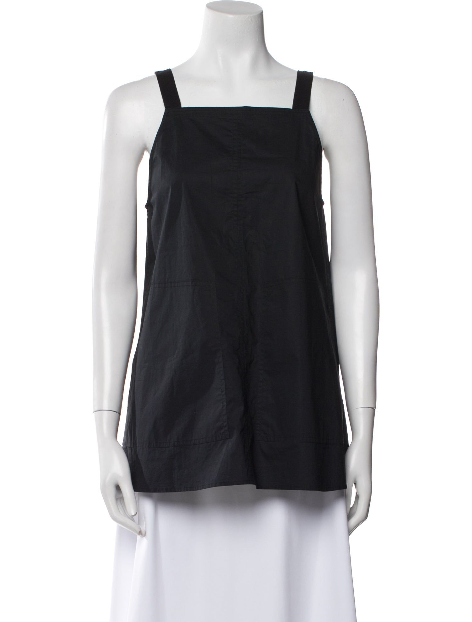 Lee Mathews Square Neckline Sleeveless Top