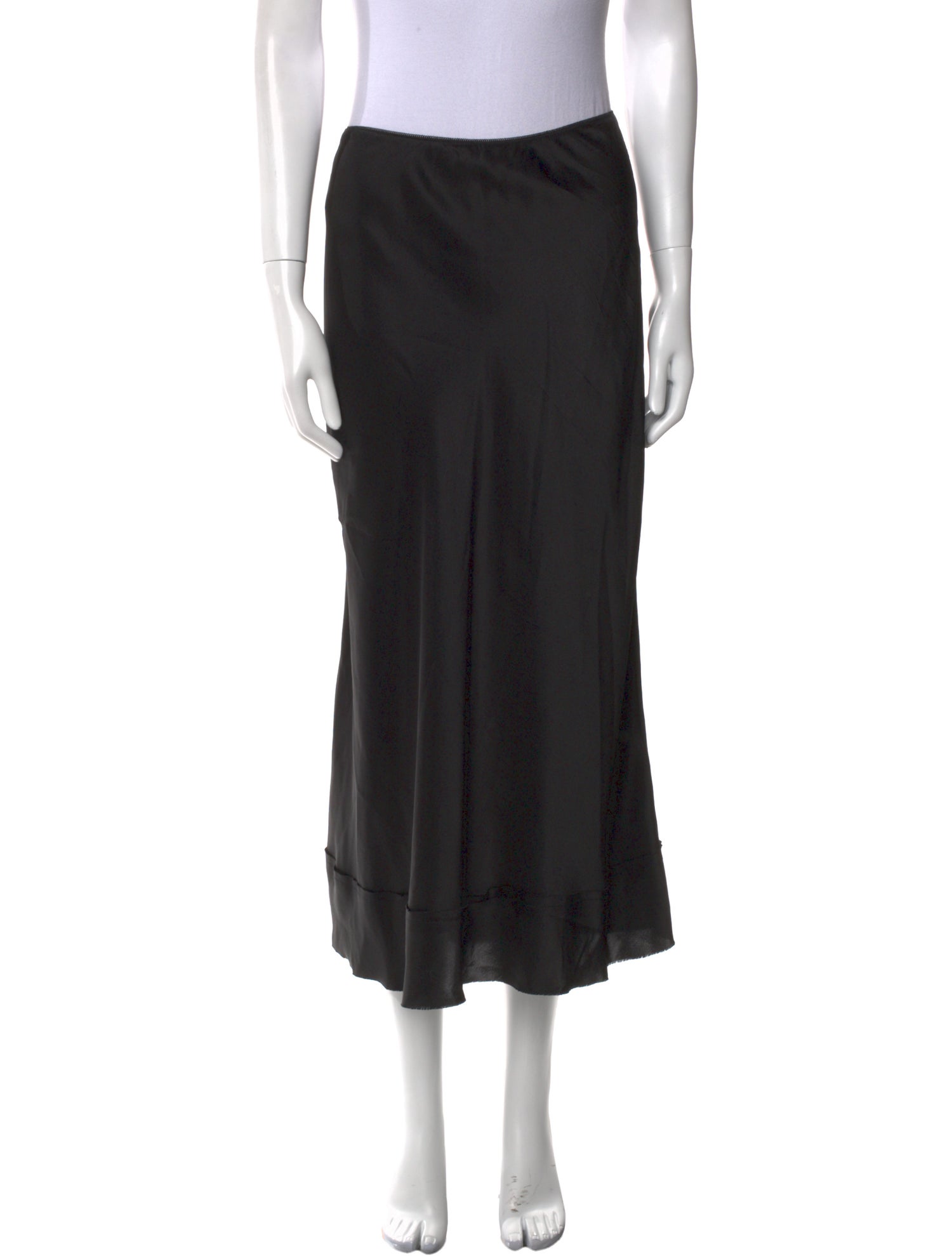 Lee Mathews Silk Midi Length Skirt