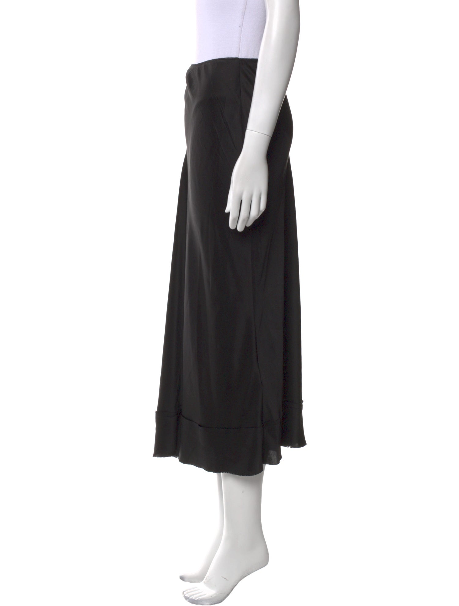 Lee Mathews Silk Midi Length Skirt