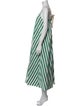 Lee Mathews Striped Long Dress