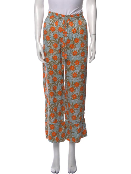 Lee Mathews Silk Wide Leg Pants