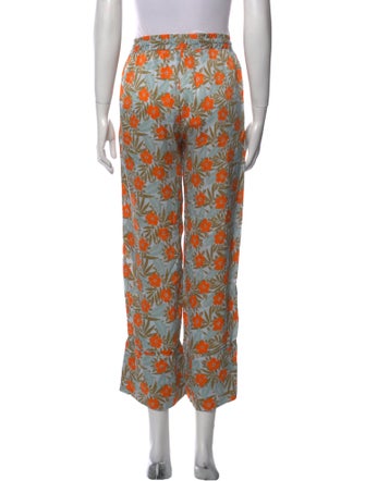 Lee Mathews Silk Wide Leg Pants