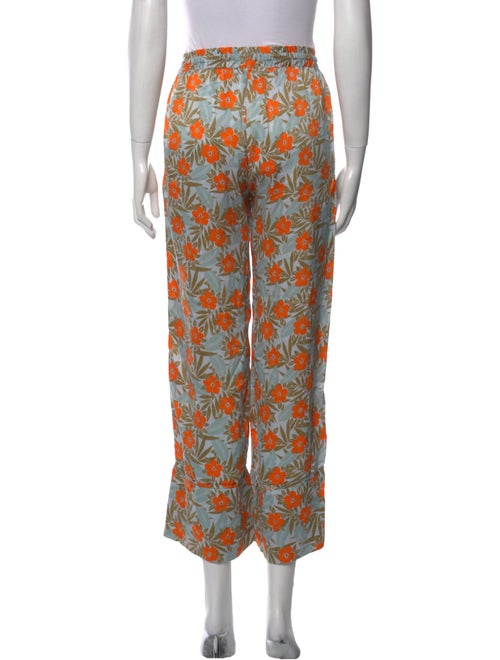 Lee Mathews Silk Wide Leg Pants