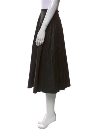 Lee Mathews Linen Midi Length Skirt