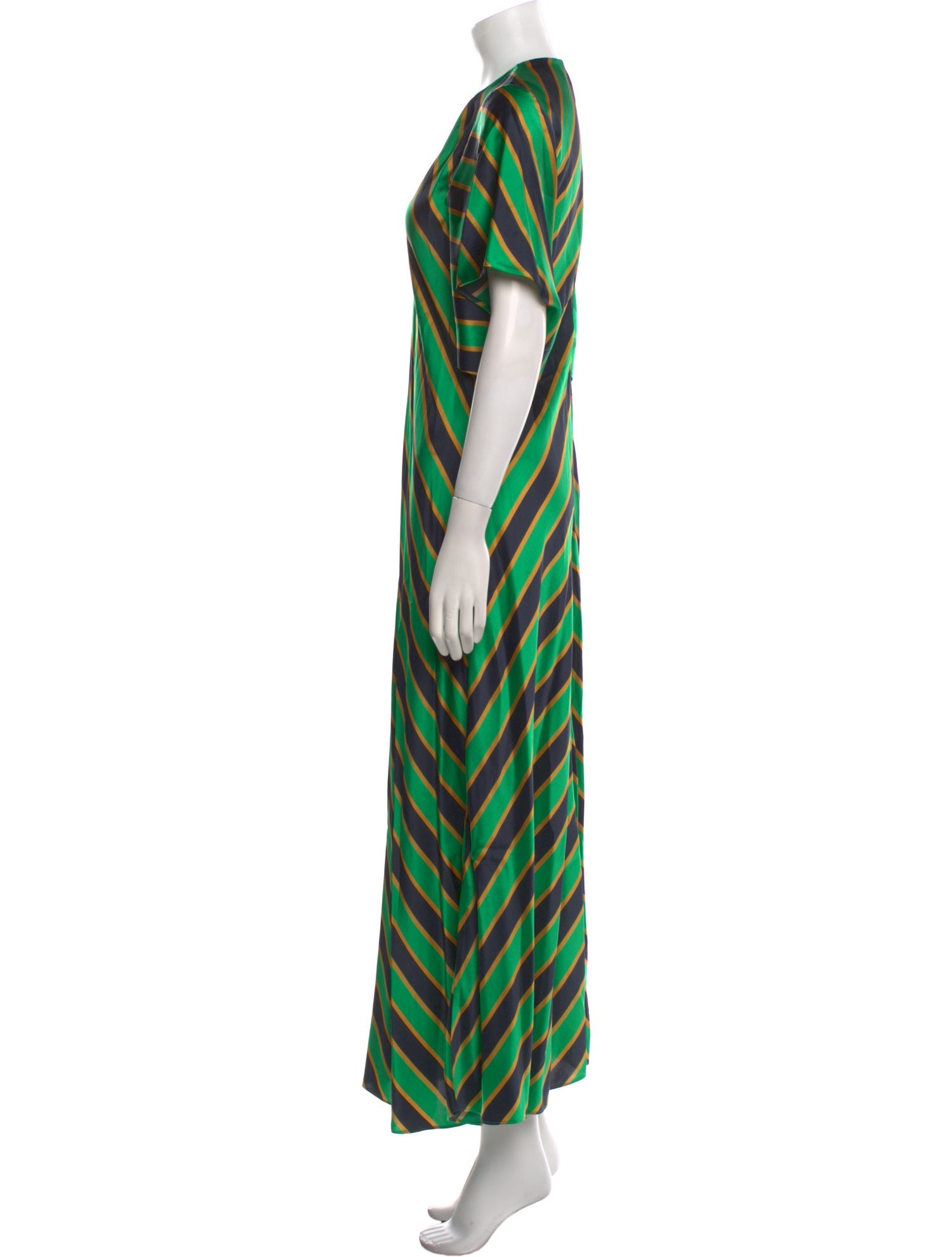 Lee Mathews Silk Long Dress
