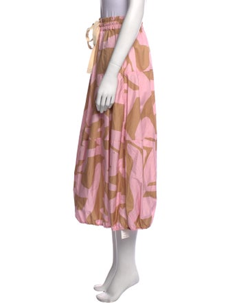 Lee Mathews Printed Midi Length Skirt