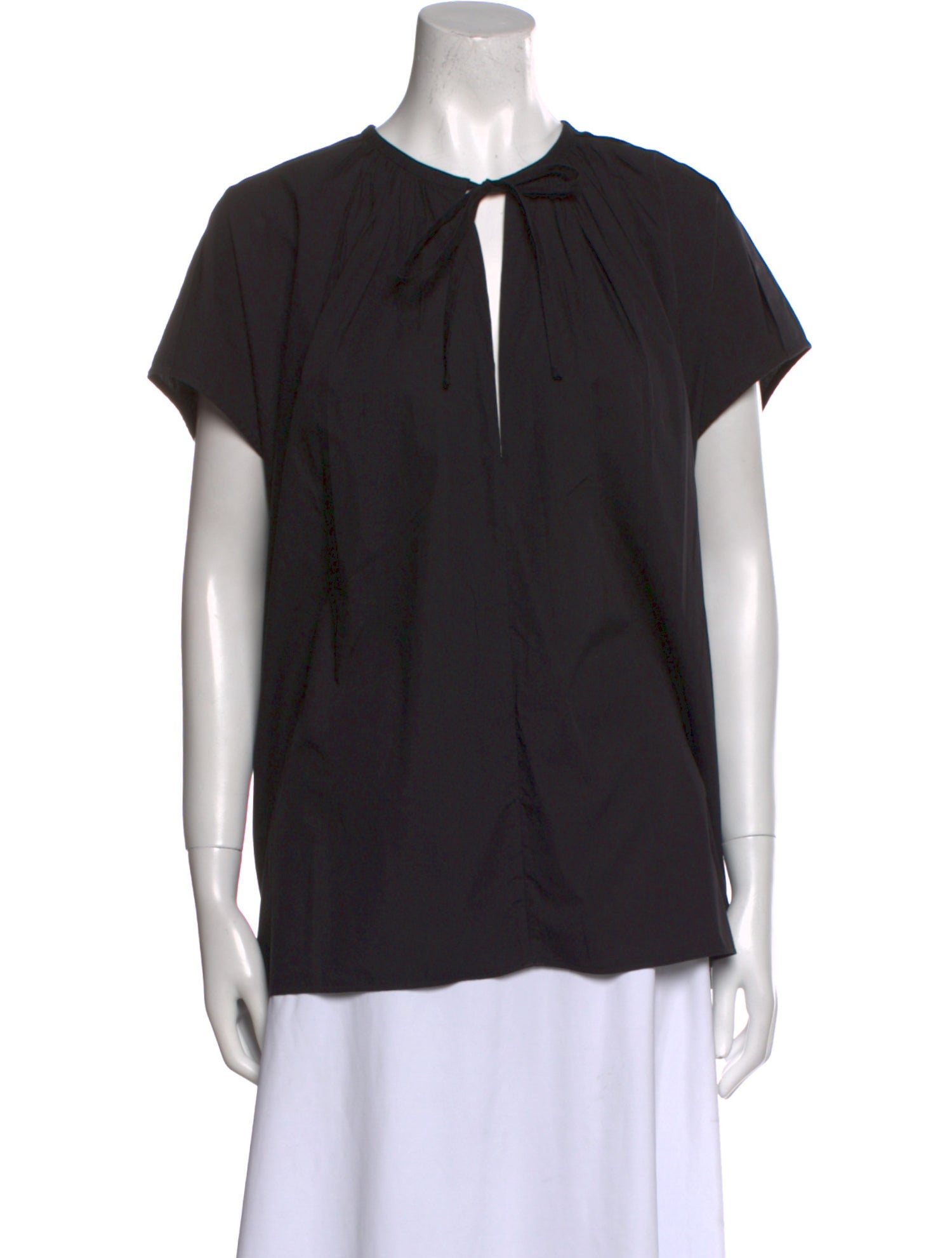 Lee Mathews V-Neck Short Sleeve Top