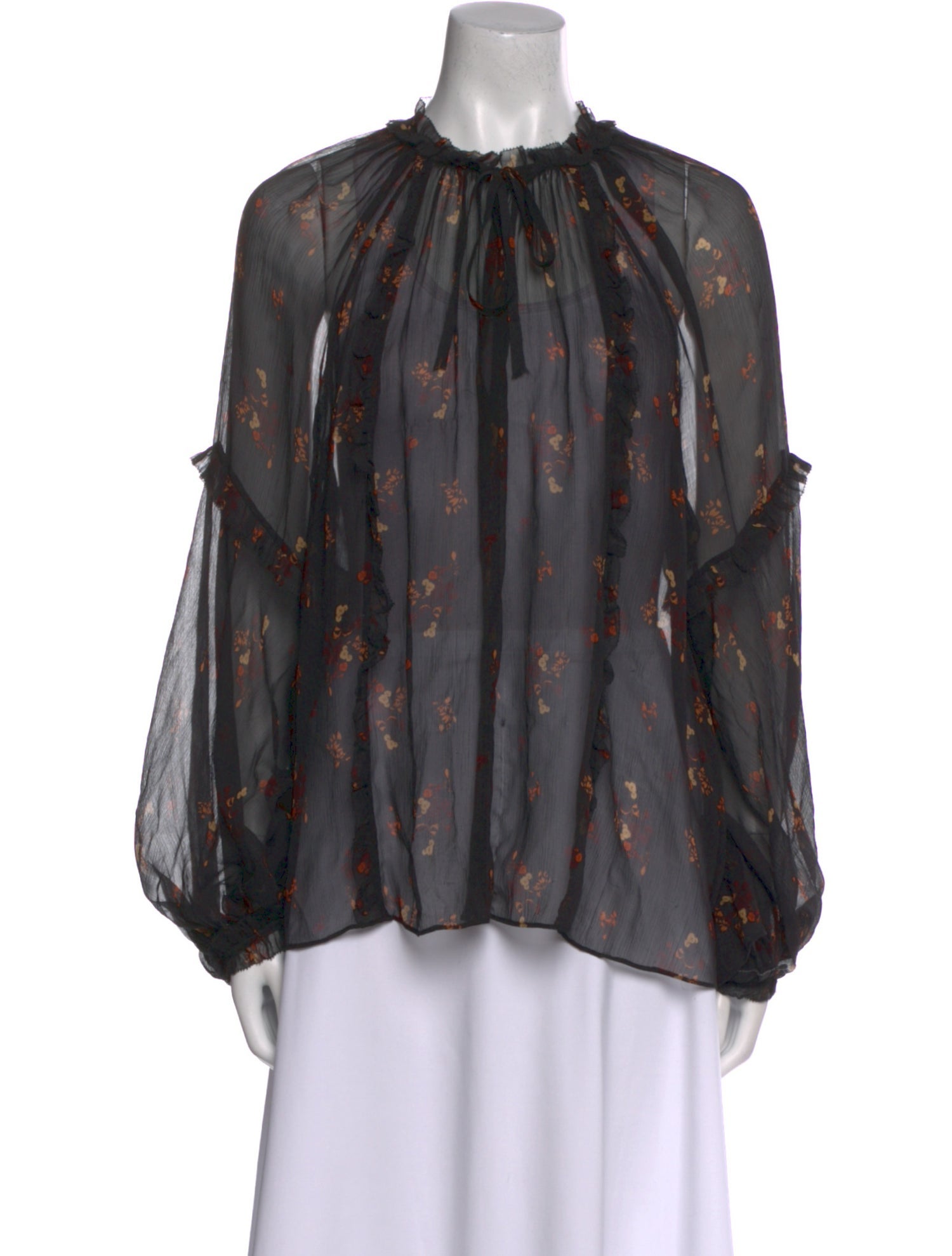 Lee Mathews Silk Printed Blouse
