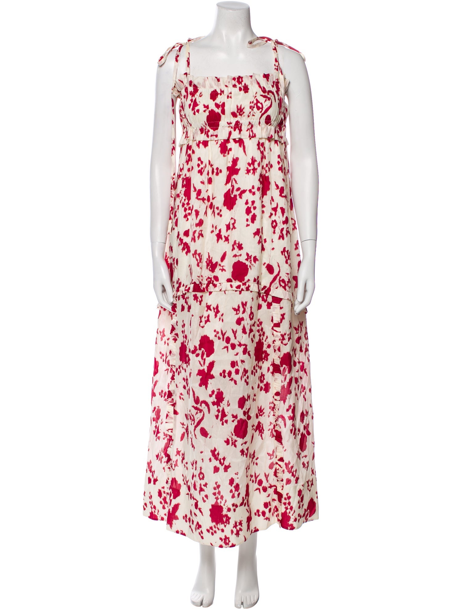 Lee Mathews Linen Long Dress