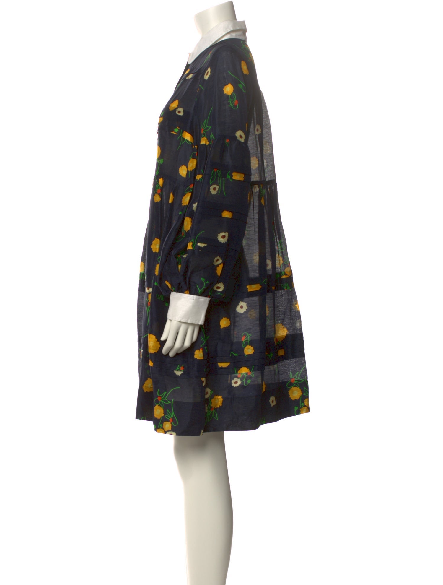 Lee Mathews Linen Mini Dress