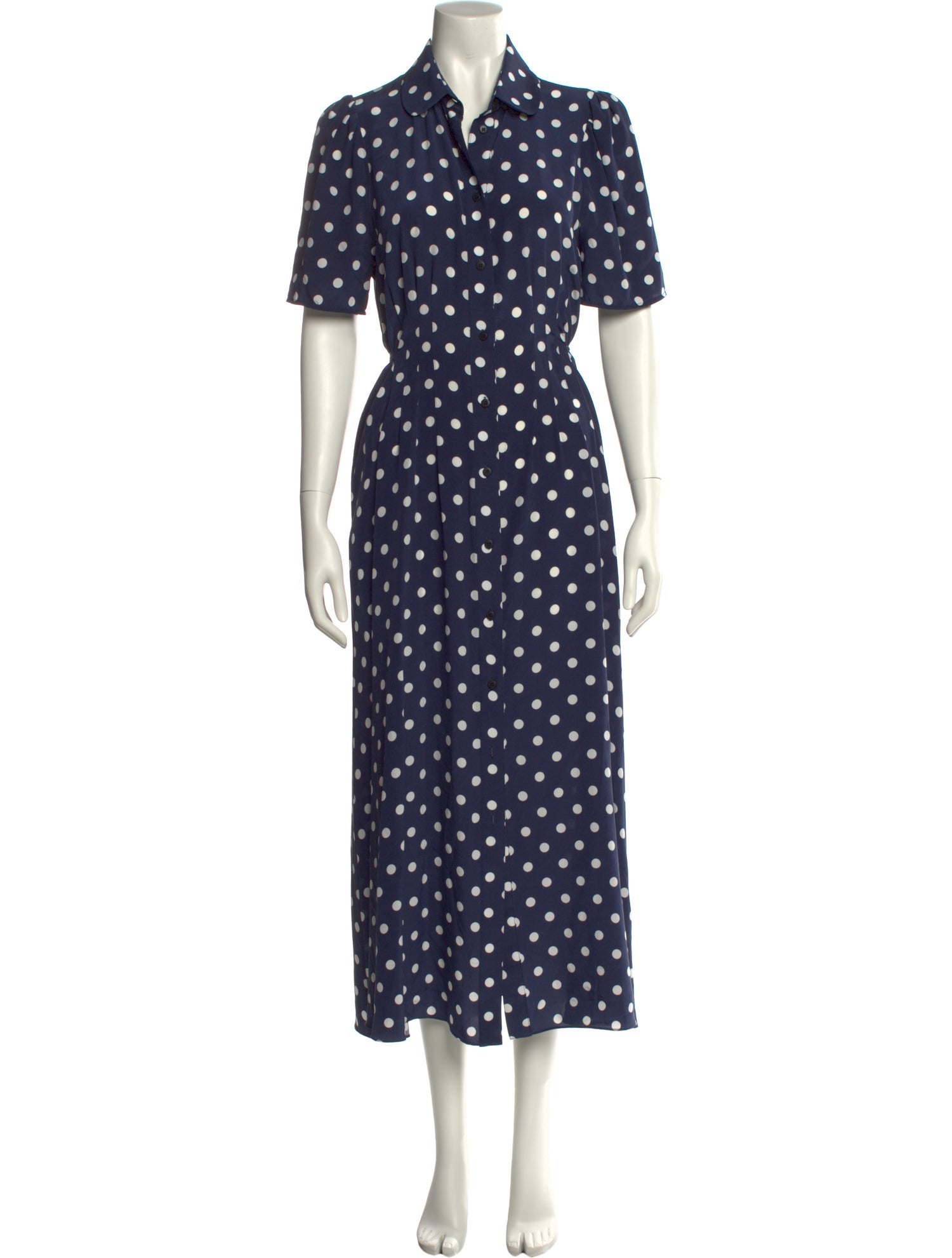 Lee Mathews Silk Long Dress