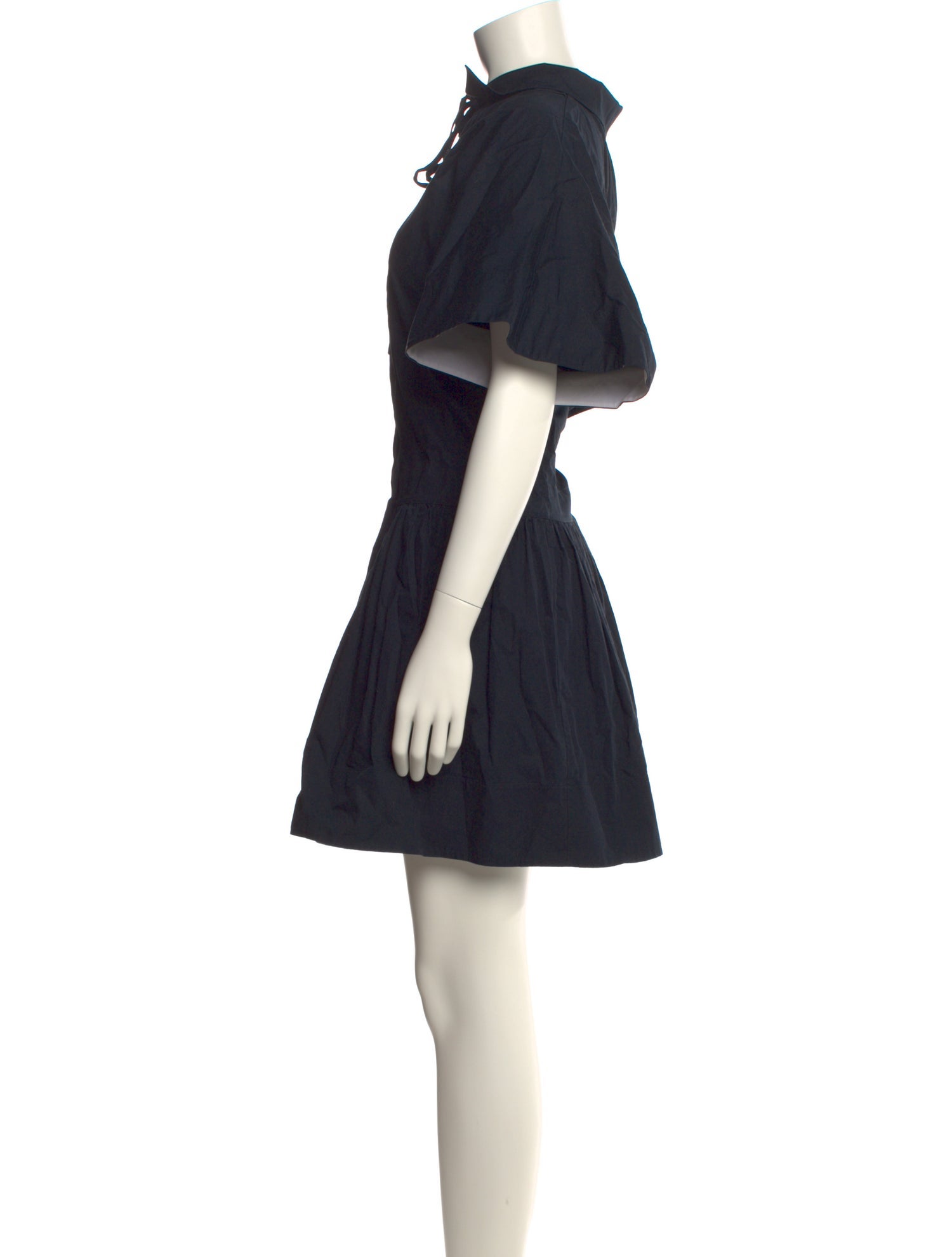 Lee Mathews Mock Neck Mini Dress