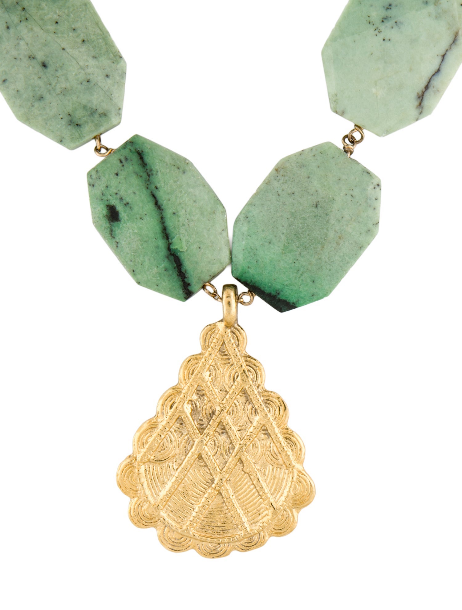 Devon Leigh Stone Beaded Pendant Necklace