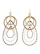 Devon Leigh Multi-Link Wrap Drop Earrings