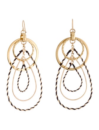 Devon Leigh Multi-Link Wrap Drop Earrings