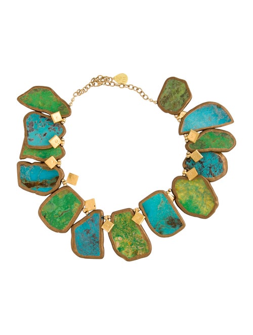 Devon Leigh Multistone Statement Collar Necklace