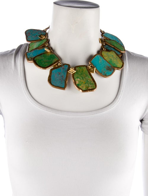 Devon Leigh Multistone Statement Collar Necklace