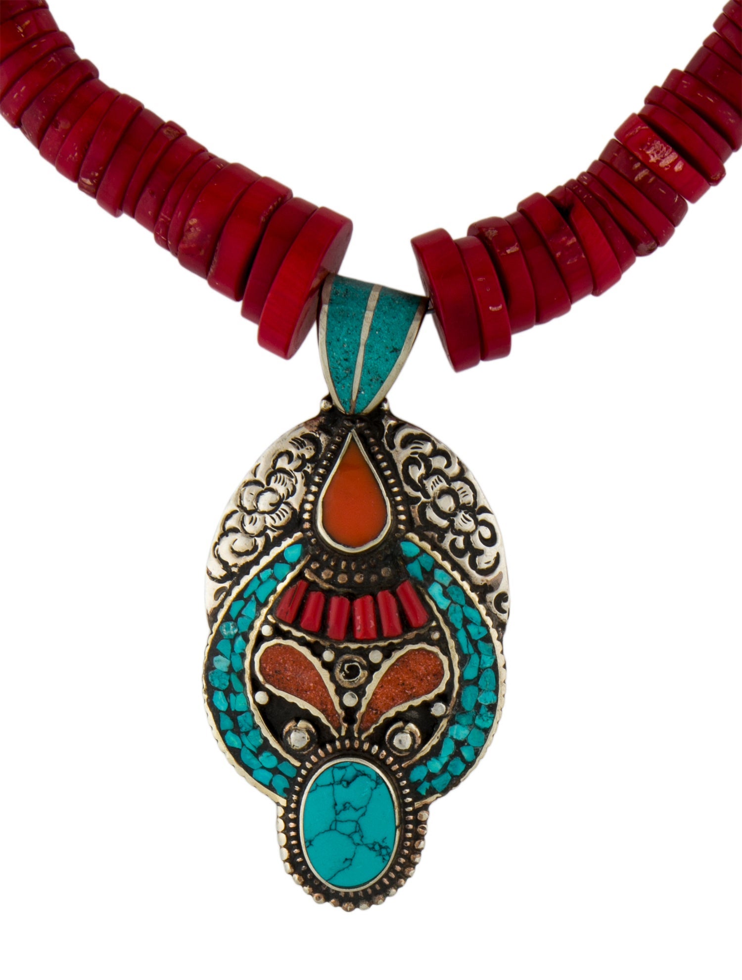 Devon Leigh Multicolor stone Bead Pendant Necklace