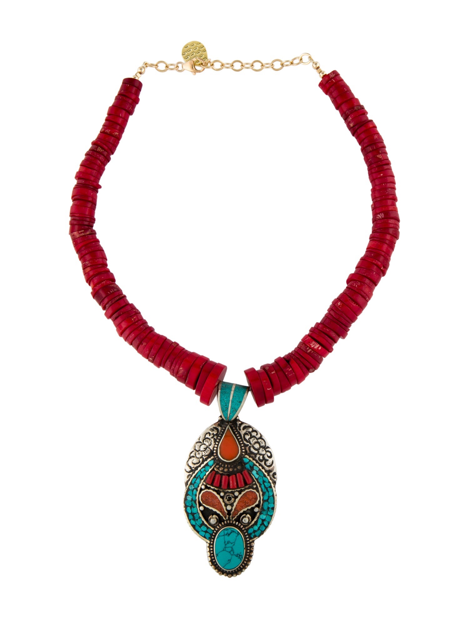 Devon Leigh Multicolor stone Bead Pendant Necklace