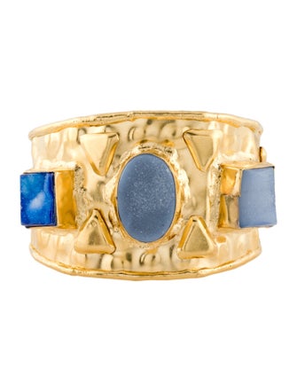 Devon Leigh Drusy Multistone Cuff Bracelet
