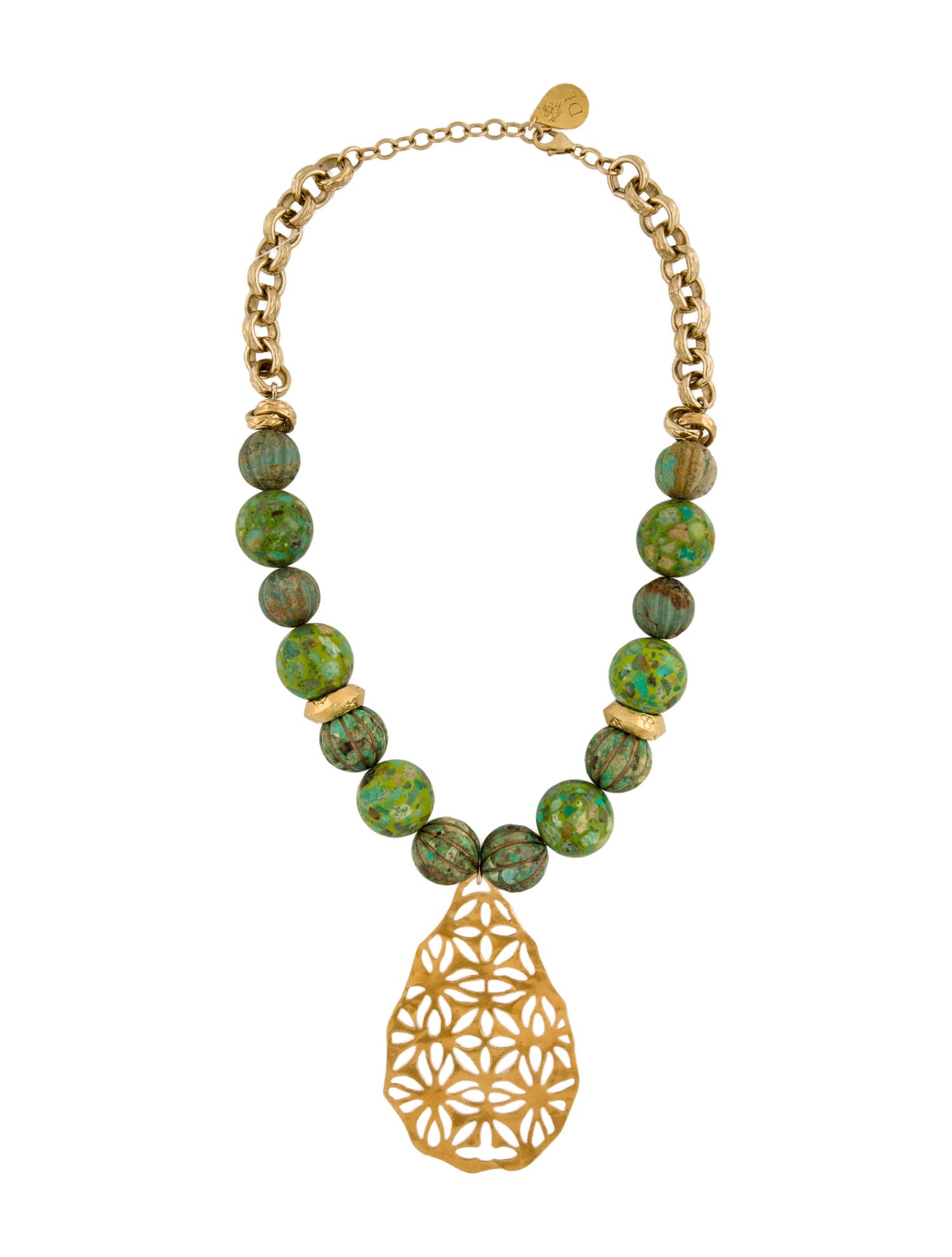 Devon Leigh Bead Strand Pendant Necklace