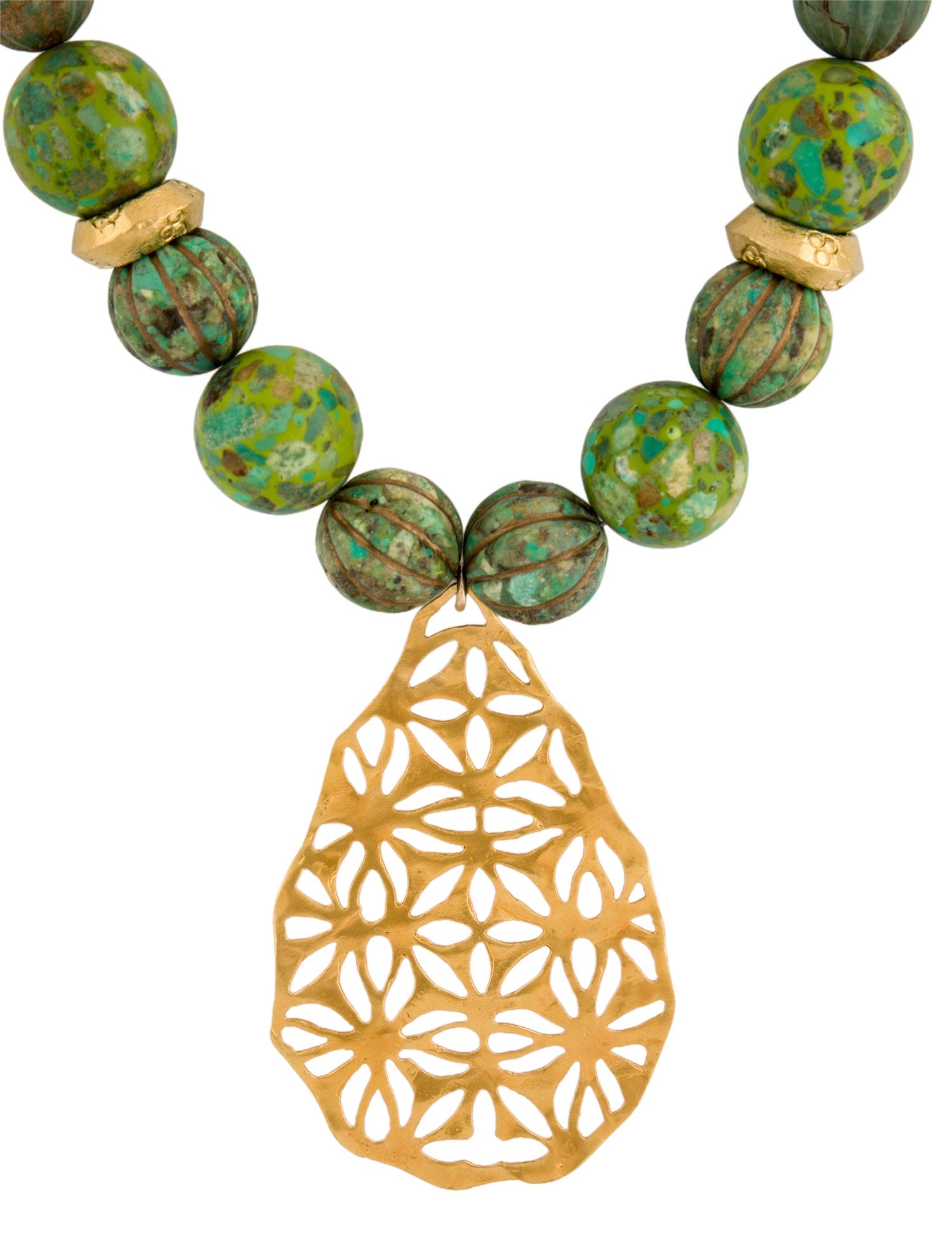 Devon Leigh Bead Strand Pendant Necklace