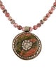 Devon Leigh Rhodochrosite & Jasper Pendant Necklace