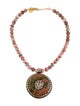 Devon Leigh Rhodochrosite & Jasper Pendant Necklace