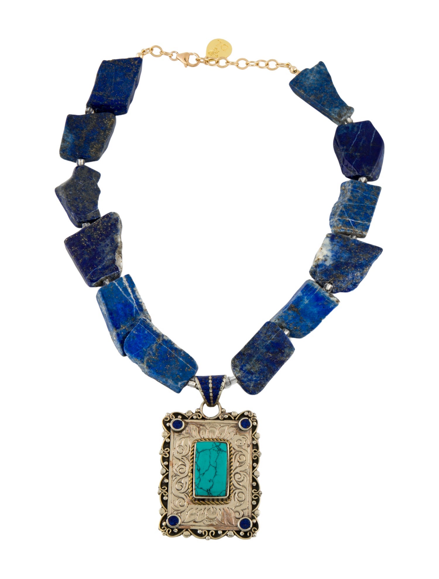 Devon Leigh Blue Stone Pendant Necklace