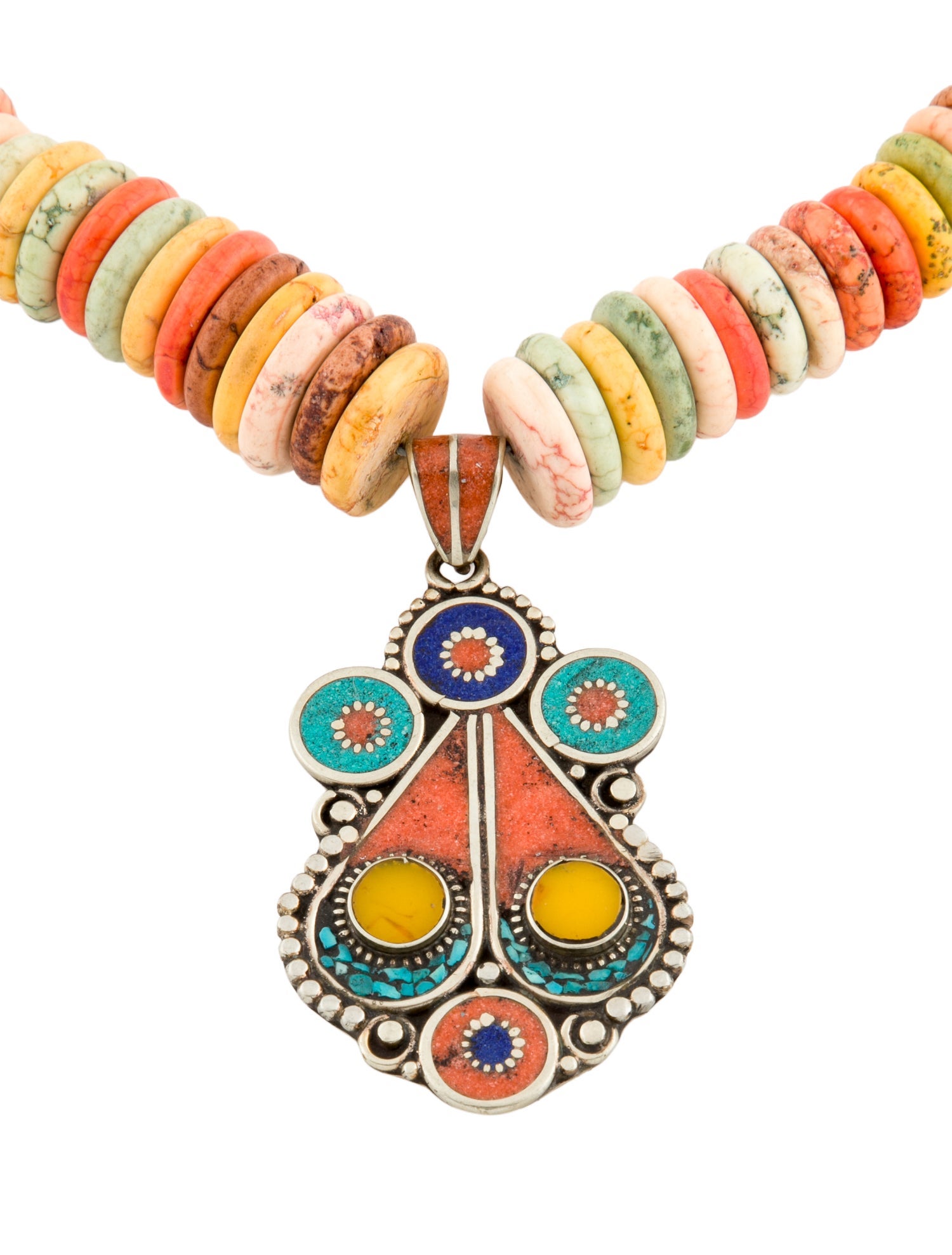 Devon Leigh Multicolor Pendant Necklace