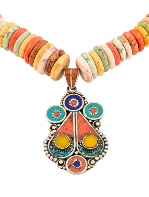 Devon Leigh Multicolor Pendant Necklace