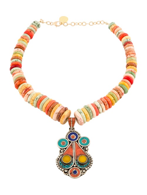 Devon Leigh Multicolor Pendant Necklace