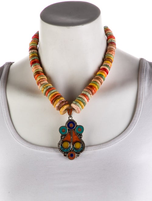Devon Leigh Multicolor Pendant Necklace