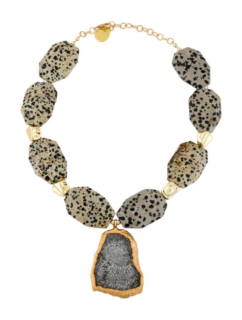Devon Leigh Multicolor Stone Pendant Necklace