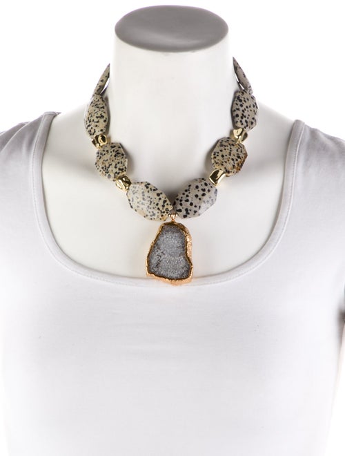 Devon Leigh Multicolor Stone Pendant Necklace