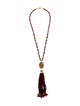 Devon Leigh MultiColor Stone Tassel Pendant Necklace